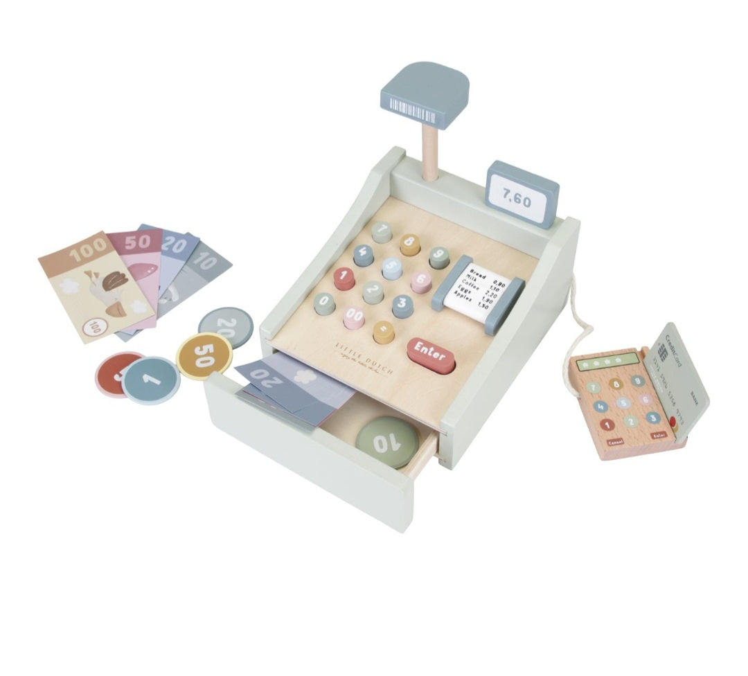 Caisse enregistreuse en bois