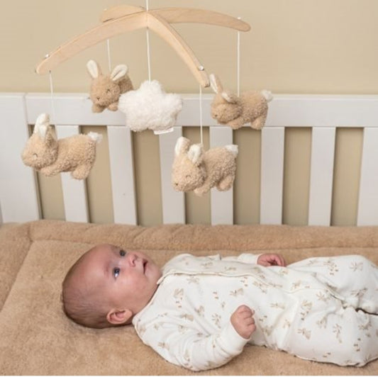 Mobile musical baby bunny