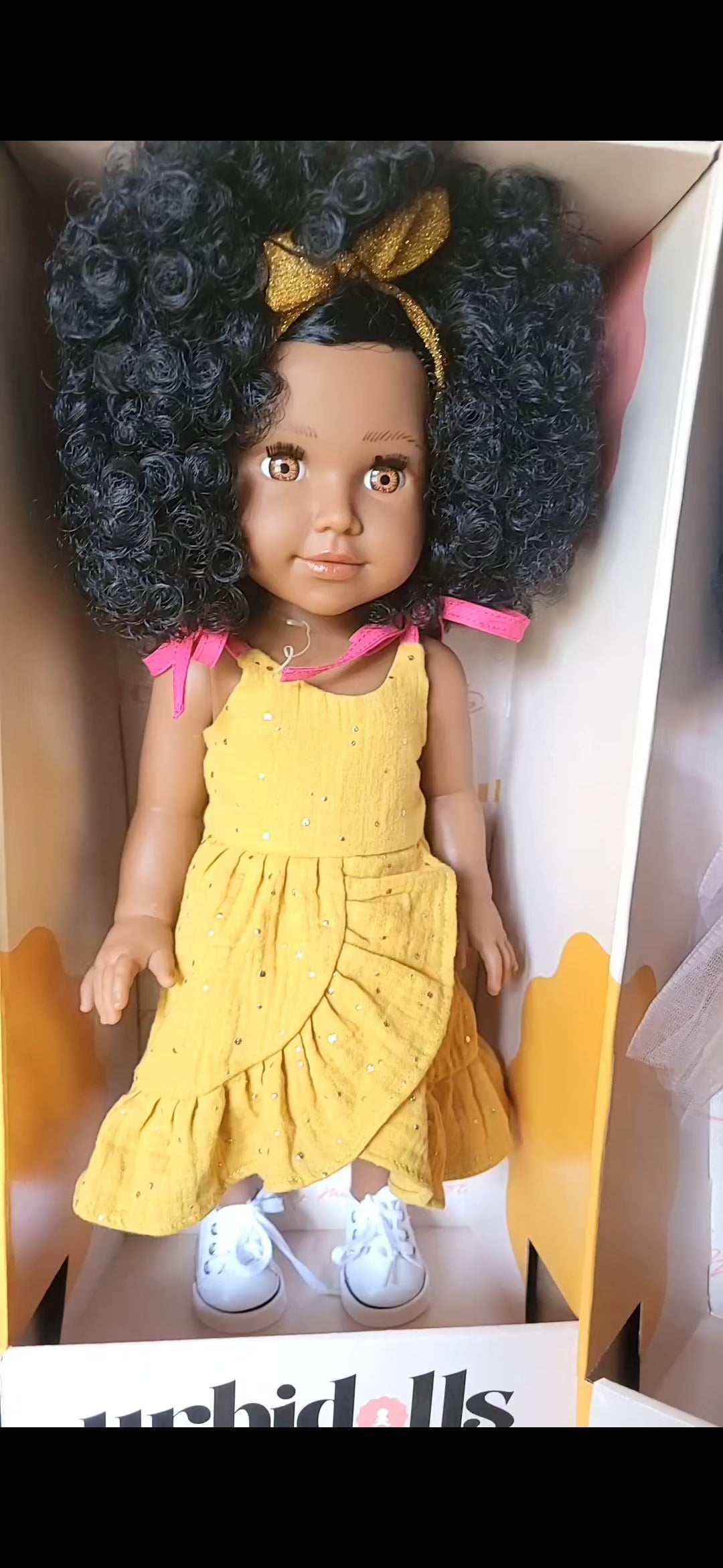 Imany robe jaune gaz de coton