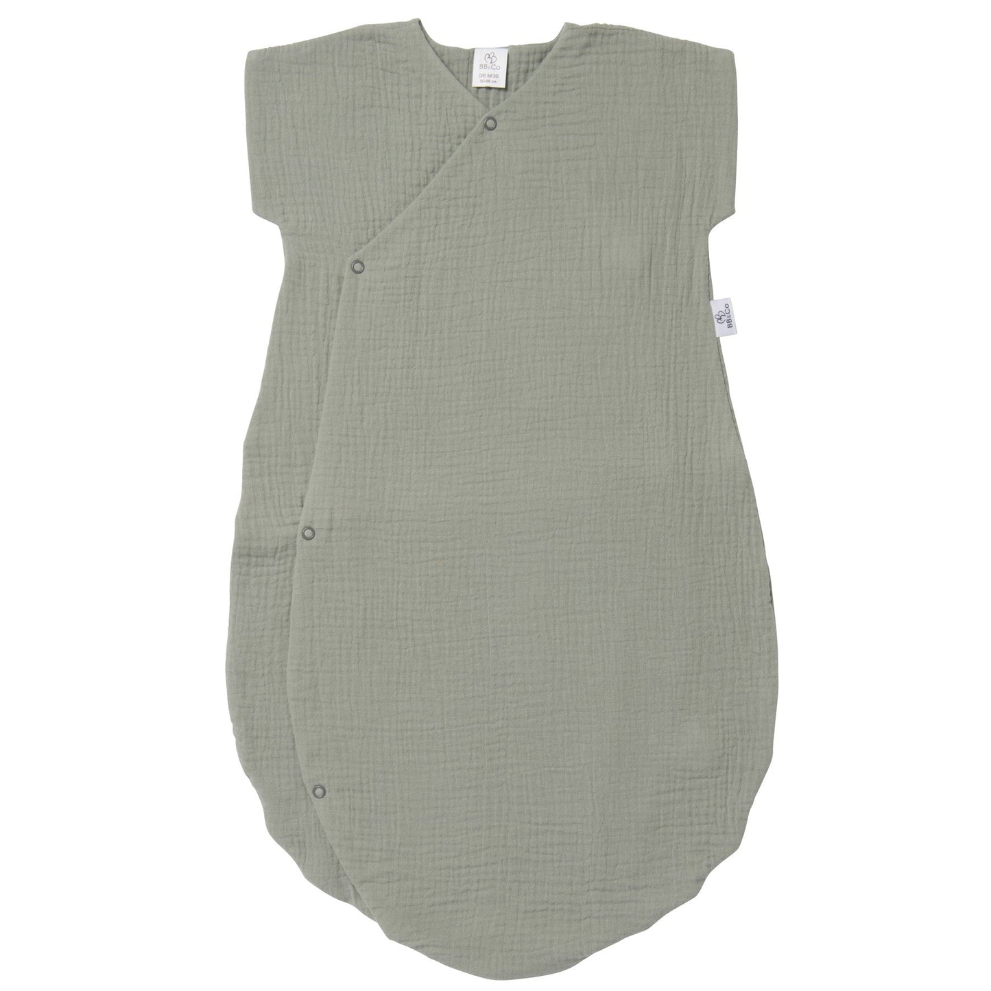 Gigoteuse d'été forme kimono gaze coton vert de gris Mix&Match - Tout Pour les Gamins 🇨🇵