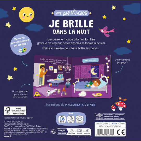 Livre " je brille dans la nuit"