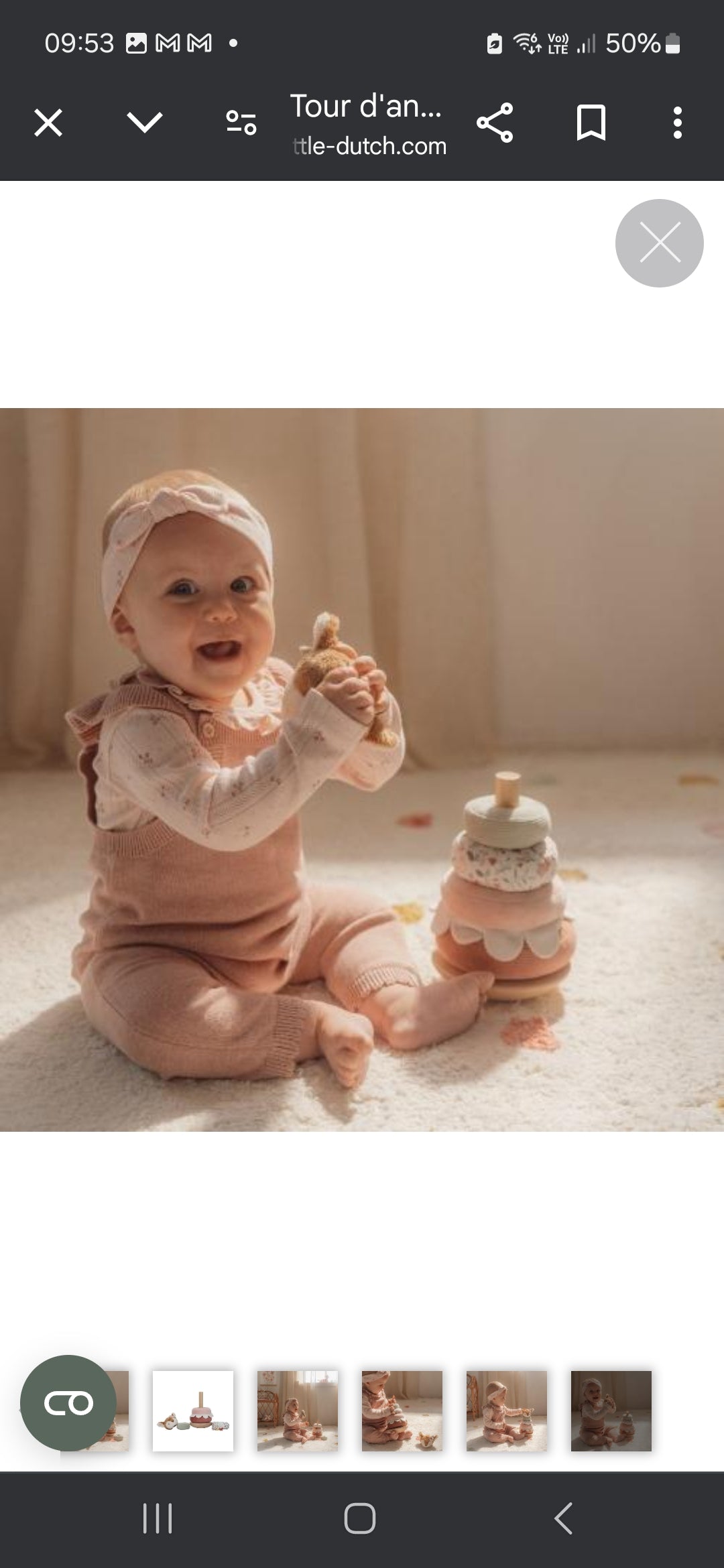 Faon doudou à empiler Fairy garden