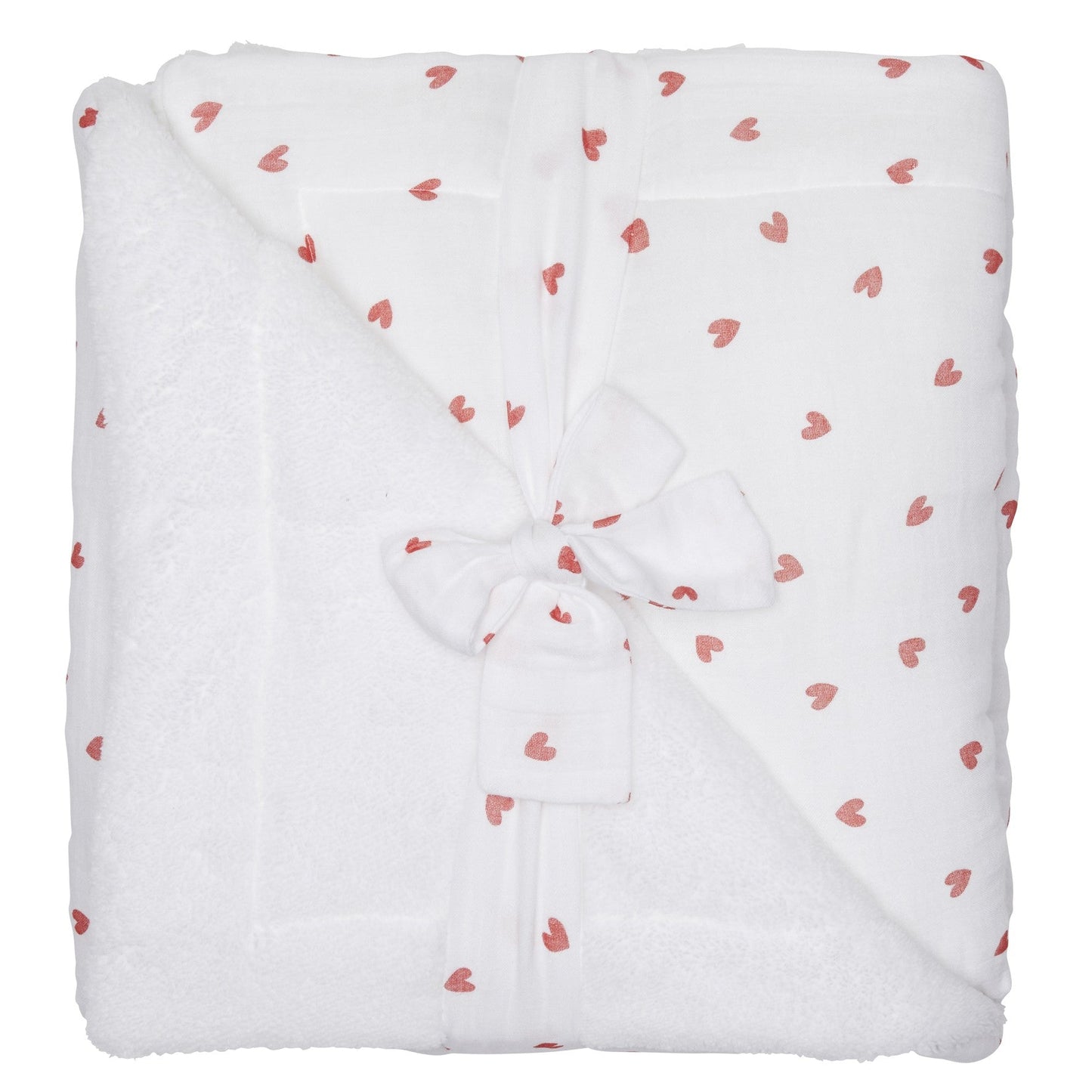 Couverture Luxe blanc/motif cœur Mon petit Cœur - Tout Pour les Gamins 🇨🇵​