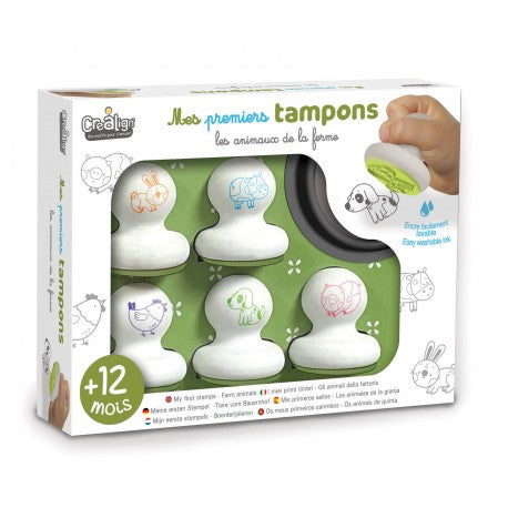 Tampon encreur " les animaux de la ferme"