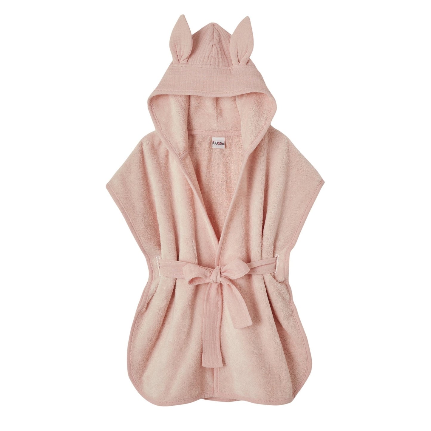 Peignoir bébé bambou et gaze de coton rose blush - Tout Pour les Gamins 🇨🇵​