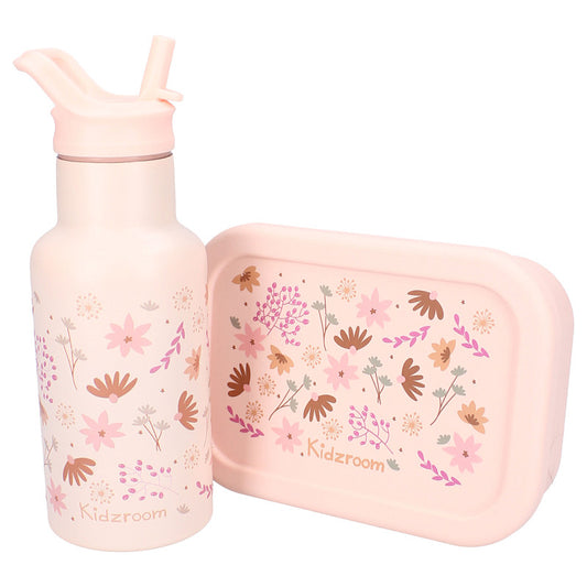 Boîte à goûter en silicone fleuri