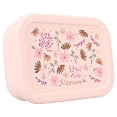 Boîte à goûter en silicone fleuri